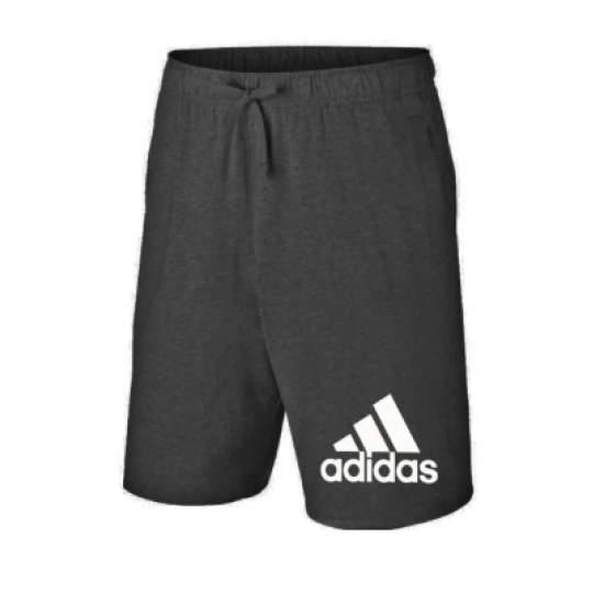 ΣΟΡΤΣ 100% ΒΑΜΒΑΚΙ ΜΕ LOGO - ΑΝΘΡΑΚΙ - ADIDAS ΓΡΑΜΜΕΣ ΜΕΓΑΛΟ