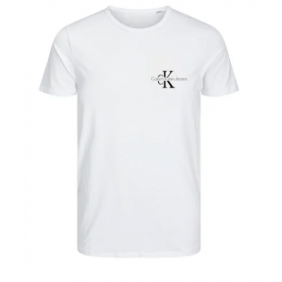 T-SHIRT 100% ΒΑΜΒΑΚΙ ΜΕ LOGO - ΛΕΥΚΟ - CALVIN KLEIN ΜΙΚΡΟ T-SHIRT 100% ΒΑΜΒΑΚΙ ΜΕ LOGO - ΛΕΥΚΟ - CALVIN KLEIN ΜΙΚΡΟ