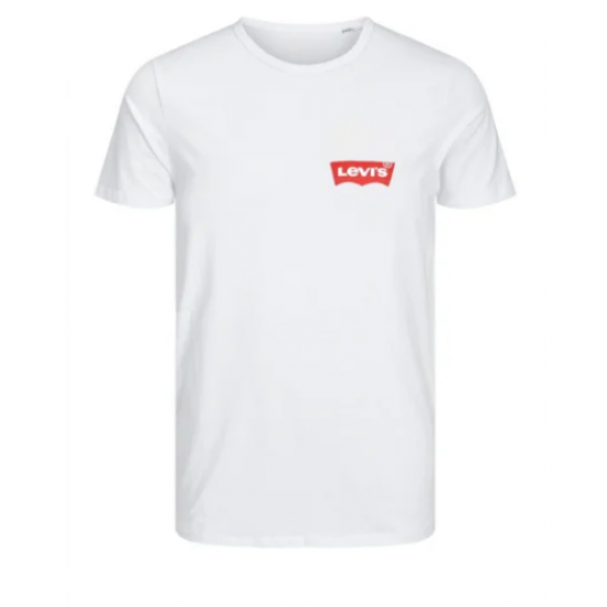 T-SHIRT 100% ΒΑΜΒΑΚΙ ΜΕ LOGO - ΛΕΥΚΟ - LEVIS ΜΙΚΡΟ T-SHIRT 100% ΒΑΜΒΑΚΙ ΜΕ LOGO - ΛΕΥΚΟ - LEVIS ΜΙΚΡΟ