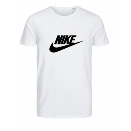 T-SHIRT 100% ΒΑΜΒΑΚΙ ΜΕ LOGO - ΛΕΥΚΟ - NIKE ΜΕΓΑΛΟ T-SHIRT 100% ΒΑΜΒΑΚΙ ΜΕ LOGO - ΛΕΥΚΟ - NIKE ΜΕΓΑΛΟ