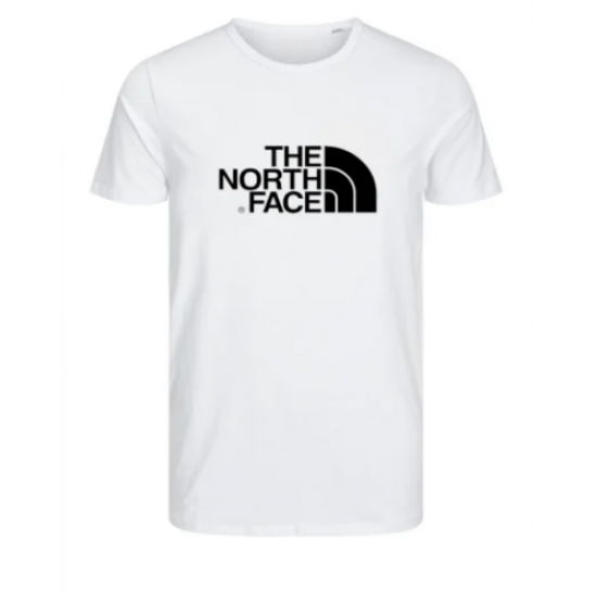 T-SHIRT 100% ΒΑΜΒΑΚΙ ΜΕ LOGO - ΛΕΥΚΟ - THE NORTH FACE ΜΕΓΑΛΟ