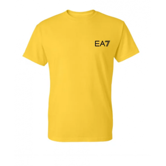 T-SHIRT 100% ΒΑΜΒΑΚΙ ΜΕ LOGO - ΚΙΤΡΙΝΟ - EA7 ΜΙΚΡΟ T-SHIRT 100% ΒΑΜΒΑΚΙ ΜΕ LOGO - ΚΙΤΡΙΝΟ - EA7 ΜΙΚΡΟ