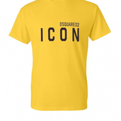 T-SHIRT 100% ΒΑΜΒΑΚΙ ΜΕ LOGO - ΚΙΤΡΙΝΟ - ICON ΜΕΓΑΛΟ