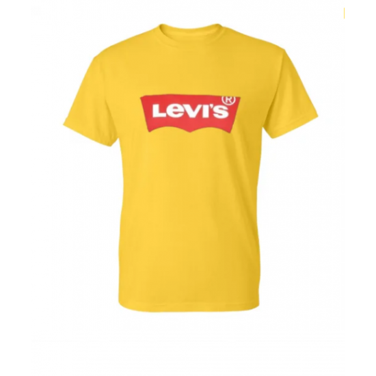 T-SHIRT 100% ΒΑΜΒΑΚΙ ΜΕ LOGO - ΚΙΤΡΙΝΟ - LEVIS ΜΕΓΑΛΟ T-SHIRT 100% ΒΑΜΒΑΚΙ ΜΕ LOGO - ΚΙΤΡΙΝΟ - LEVIS ΜΕΓΑΛΟ