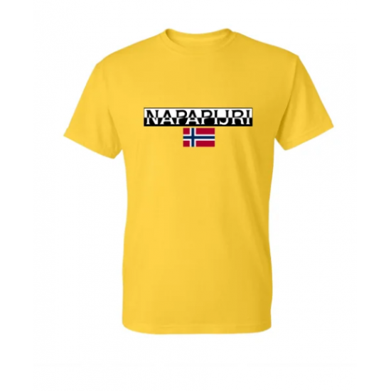 T-SHIRT 100% ΒΑΜΒΑΚΙ ΜΕ LOGO - ΚΙΤΡΙΝΟ - NAPAPIJRI T-SHIRT 100% ΒΑΜΒΑΚΙ ΜΕ LOGO - ΚΙΤΡΙΝΟ - NAPAPIJRI