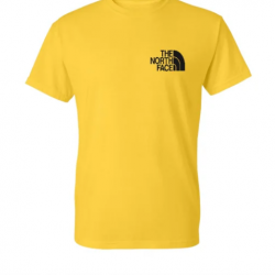 T-SHIRT 100% ΒΑΜΒΑΚΙ ΜΕ LOGO - ΚΙΤΡΙΝΟ - THE NORTH FACE ΜΙΚΡΟ