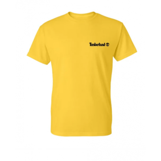 T-SHIRT 100% ΒΑΜΒΑΚΙ ΜΕ LOGO - ΚΙΤΡΙΝΟ - TIMBERLAND ΜΙΚΡΟ T-SHIRT 100% ΒΑΜΒΑΚΙ ΜΕ LOGO - ΚΙΤΡΙΝΟ - TIMBERLAND ΜΙΚΡΟ