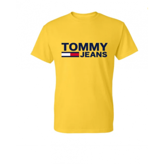 T-SHIRT 100% ΒΑΜΒΑΚΙ ΜΕ LOGO - ΚΙΤΡΙΝΟ - TOMMY JEANS ΜΕΓΑΛΟ T-SHIRT 100% ΒΑΜΒΑΚΙ ΜΕ LOGO - ΚΙΤΡΙΝΟ - TOMMY JEANS ΜΕΓΑΛΟ