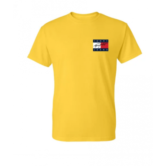 T-SHIRT 100% ΒΑΜΒΑΚΙ ΜΕ LOGO - ΚΙΤΡΙΝΟ - TOMMY JEANS ΜΙΚΡΟ T-SHIRT 100% ΒΑΜΒΑΚΙ ΜΕ LOGO - ΚΙΤΡΙΝΟ - TOMMY JEANS ΜΙΚΡΟ