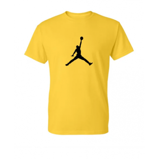 T-SHIRT 100% ΒΑΜΒΑΚΙ ΜΕ LOGO - ΚΙΤΡΙΝΟ - JORDAN ΜΕΓΑΛΟ T-SHIRT 100% ΒΑΜΒΑΚΙ ΜΕ LOGO - ΚΙΤΡΙΝΟ - JORDAN ΜΕΓΑΛΟ