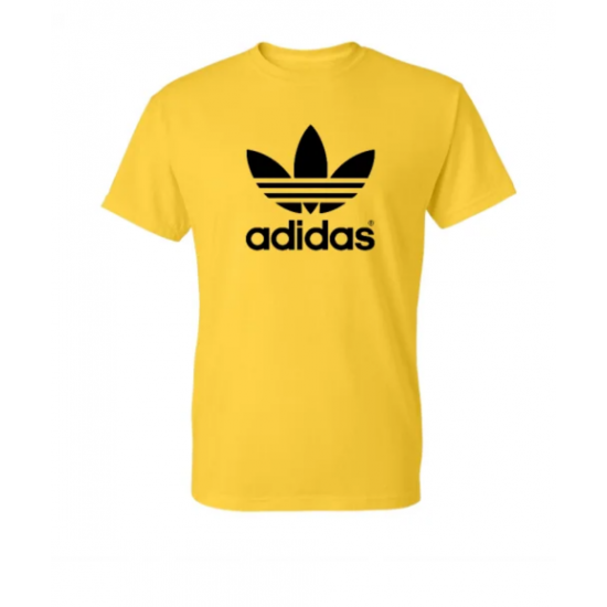 T-SHIRT 100% ΒΑΜΒΑΚΙ ΜΕ LOGO - ΚΙΤΡΙΝΟ - ADIDAS ΤΡΙΦΥΛΛΙ ΜΕΓΑΛΟ T-SHIRT 100% ΒΑΜΒΑΚΙ ΜΕ LOGO - ΚΙΤΡΙΝΟ - ADIDAS ΤΡΙΦΥΛΛΙ ΜΕΓΑΛΟ