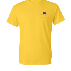 T-SHIRT 100% ΒΑΜΒΑΚΙ ΜΕ LOGO - ΚΙΤΡΙΝΟ - GANT ΜΙΚΡΟ
