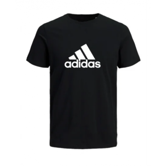 T-SHIRT 100% ΒΑΜΒΑΚΙ ΜΕ LOGO - ΜΑΥΡΟ - ADIDAS ΓΡΑΜΜΕΣ ΜΕΓΑΛΟ T-SHIRT 100% ΒΑΜΒΑΚΙ ΜΕ LOGO - ΜΑΥΡΟ - ADIDAS ΓΡΑΜΜΕΣ ΜΕΓΑΛΟ