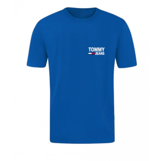 T-SHIRT 100% ΒΑΜΒΑΚΙ ΜΕ LOGO - ΜΠΛΕ ΡΟΥΑ - TOMMY JEANS ΜΙΚΡΟ T-SHIRT 100% ΒΑΜΒΑΚΙ ΜΕ LOGO - ΜΠΛΕ ΡΟΥΑ - TOMMY JEANS ΜΙΚΡΟ