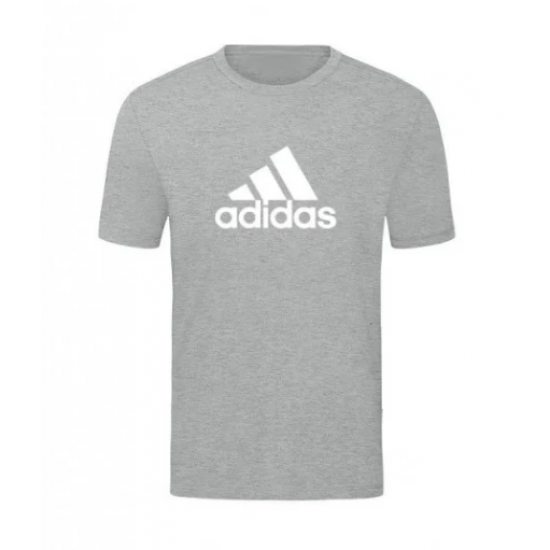 T-SHIRT 100% ΒΑΜΒΑΚΙ ΜΕ LOGO - ΓΚΡΙ - ADIDAS ΓΡΑΜΜΕΣ ΜΕΓΑΛΟ T-SHIRT 100% ΒΑΜΒΑΚΙ ΜΕ LOGO - ΓΚΡΙ - ADIDAS ΓΡΑΜΜΕΣ ΜΕΓΑΛΟ