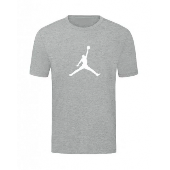 T-SHIRT 100% ΒΑΜΒΑΚΙ ΜΕ LOGO - ΓΚΡΙ - JORDAN ΜΕΓΑΛΟ T-SHIRT 100% ΒΑΜΒΑΚΙ ΜΕ LOGO - ΓΚΡΙ - JORDAN ΜΕΓΑΛΟ