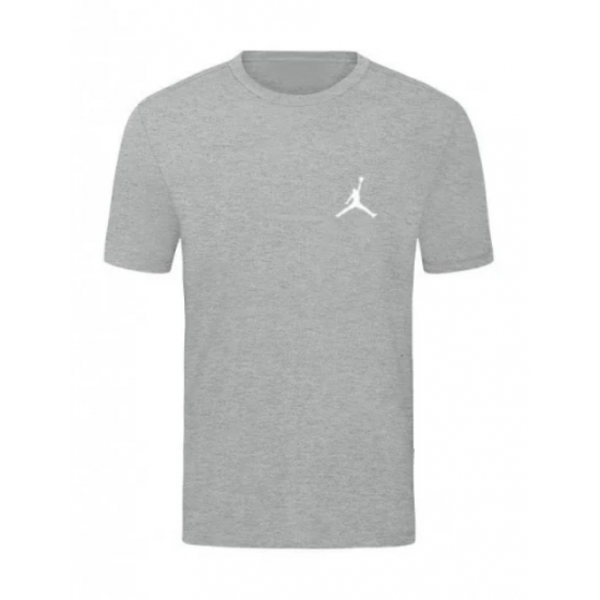 T-SHIRT 100% ΒΑΜΒΑΚΙ ΜΕ LOGO - ΓΚΡΙ - JORDAN ΜΙΚΡΟ T-SHIRT 100% ΒΑΜΒΑΚΙ ΜΕ LOGO - ΓΚΡΙ - JORDAN ΜΙΚΡΟ