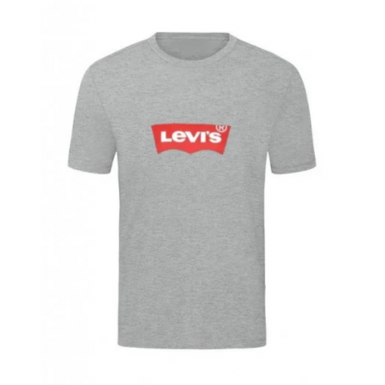T-SHIRT 100% ΒΑΜΒΑΚΙ ΜΕ LOGO - ΓΚΡΙ - LEVIS ΜΕΓΑΛΟ T-SHIRT 100% ΒΑΜΒΑΚΙ ΜΕ LOGO - ΓΚΡΙ - LEVIS ΜΕΓΑΛΟ