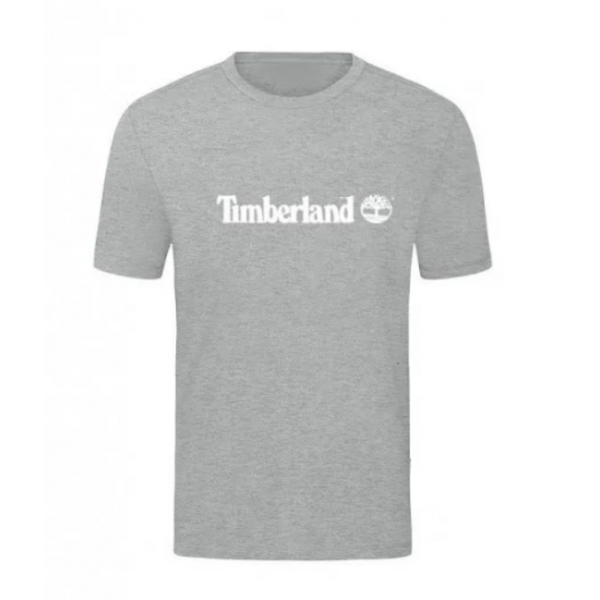 T-SHIRT 100% ΒΑΜΒΑΚΙ ΜΕ LOGO - ΓΚΡΙ - TIMBERLAND ΜΕΓΑΛΟ T-SHIRT 100% ΒΑΜΒΑΚΙ ΜΕ LOGO - ΓΚΡΙ - TIMBERLAND ΜΕΓΑΛΟ