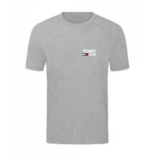 T-SHIRT 100% ΒΑΜΒΑΚΙ ΜΕ LOGO - ΓΚΡΙ - TOMMY JEANS ΜΙΚΡΟ T-SHIRT 100% ΒΑΜΒΑΚΙ ΜΕ LOGO - ΓΚΡΙ - TOMMY JEANS ΜΙΚΡΟ