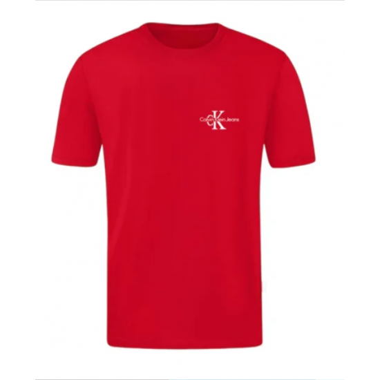 T-SHIRT 100% ΒΑΜΒΑΚΙ ΜΕ LOGO - ΚΟΚΚΙΝΟ- CALVIN KLEIN ΜΙΚΡΟ T-SHIRT 100% ΒΑΜΒΑΚΙ ΜΕ LOGO - ΚΟΚΚΙΝΟ- CALVIN KLEIN ΜΙΚΡΟ
