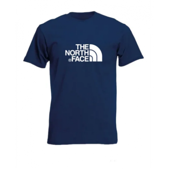 T-SHIRT 100% ΒΑΜΒΑΚΙ ΜΕ LOGO - ΜΠΛΕ ΣΚΟΥΡΟ - THE NORTH FACE ΜΕΓΑΛΟ T-SHIRT 100% ΒΑΜΒΑΚΙ ΜΕ LOGO - ΜΠΛΕ ΣΚΟΥΡΟ - THE NORTH FACE ΜΕΓΑΛΟ