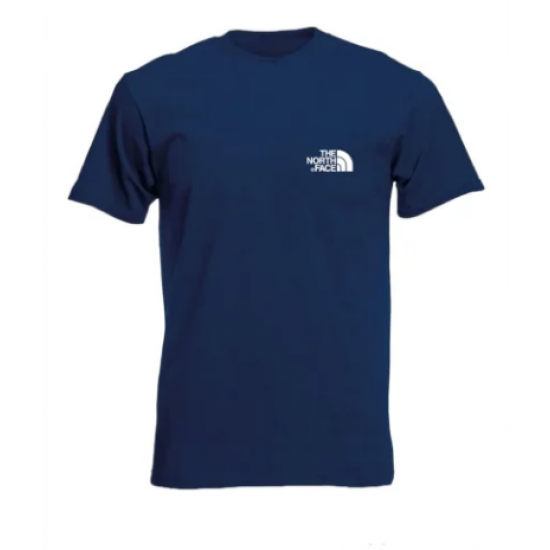 T-SHIRT 100% ΒΑΜΒΑΚΙ ΜΕ LOGO - ΜΠΛΕ ΣΚΟΥΡΟ - THE NORTH FACE ΜΙΚΡΟ T-SHIRT 100% ΒΑΜΒΑΚΙ ΜΕ LOGO - ΜΠΛΕ ΣΚΟΥΡΟ - THE NORTH FACE ΜΙΚΡΟ